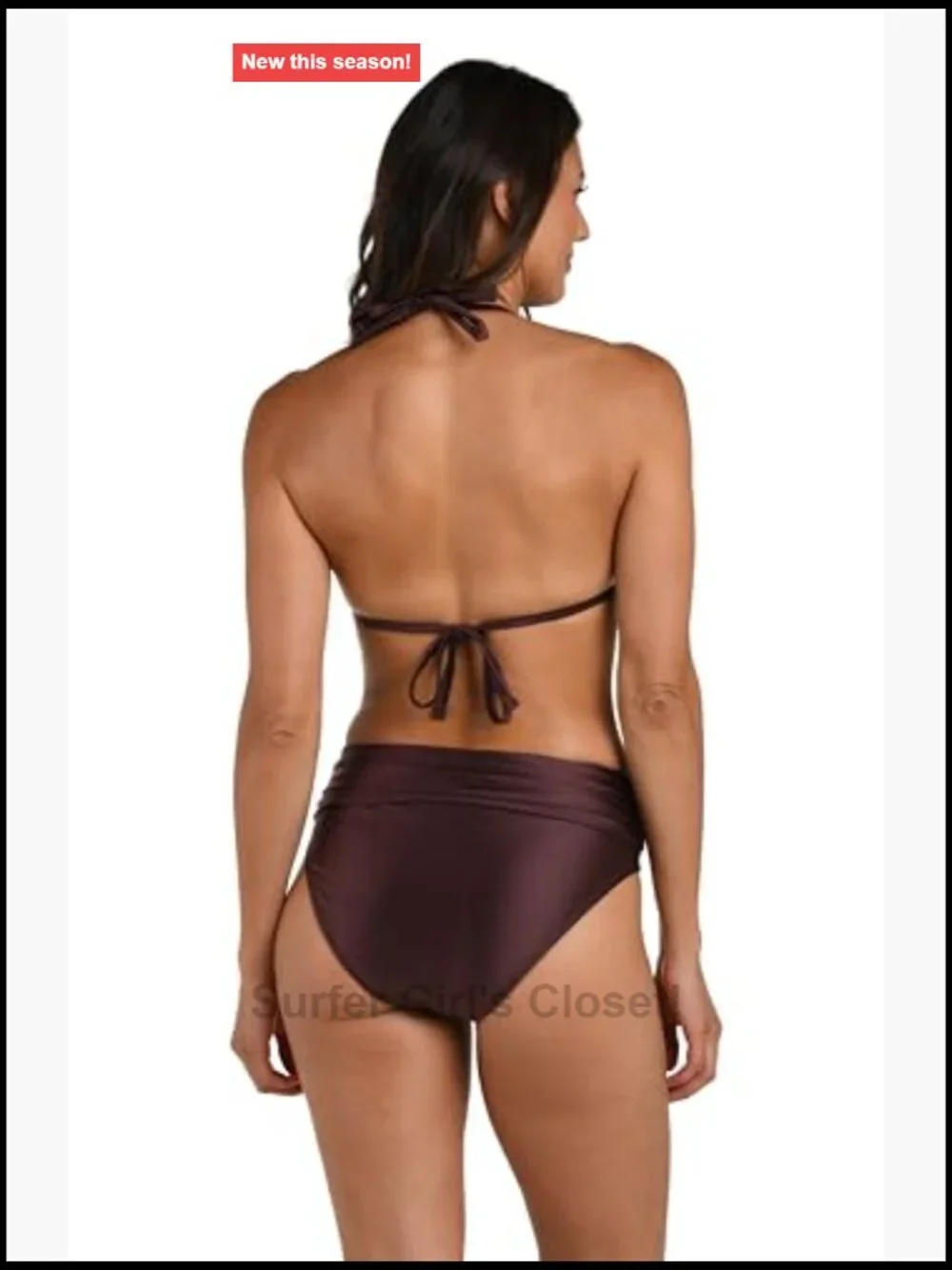 Halter Bikini Top with Adjustable Straps and Molded Cups